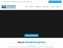 Tablet Screenshot of ananditools.com